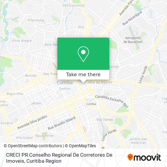 Mapa CRECI PR Conselho Regional De Corretores De Imoveis