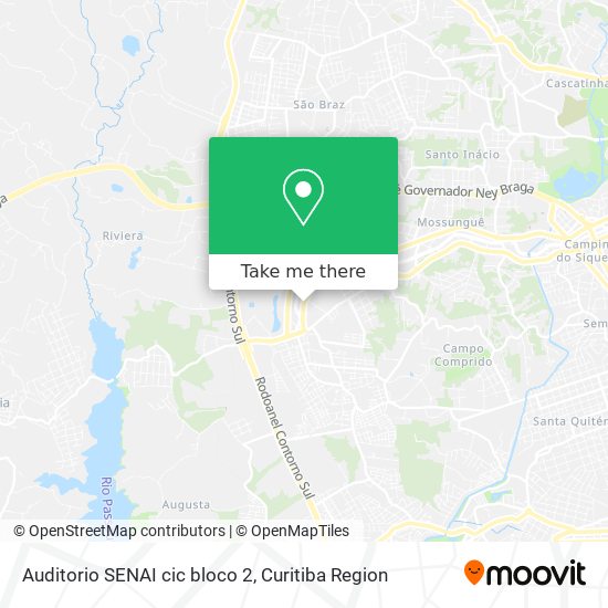 Auditorio SENAI cic bloco 2 map