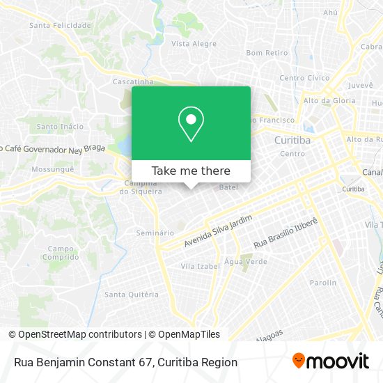 Rua Benjamin Constant 67 map