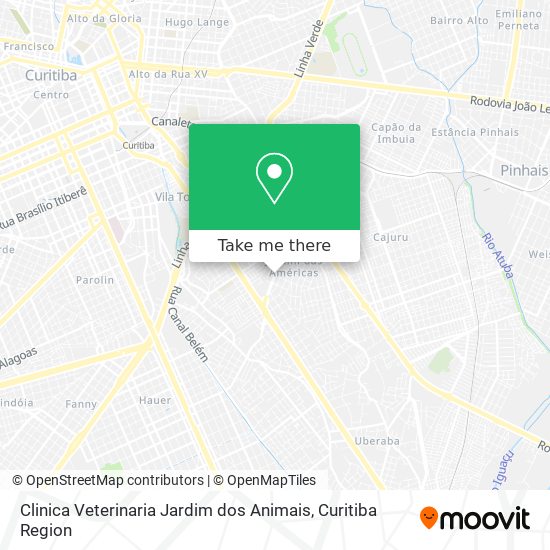 Mapa Clinica Veterinaria Jardim dos Animais