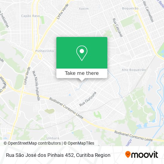 Rua São José dos Pinhais 452 map