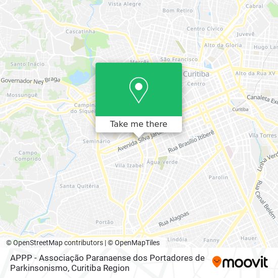 APPP - Associação Paranaense dos Portadores de Parkinsonismo map