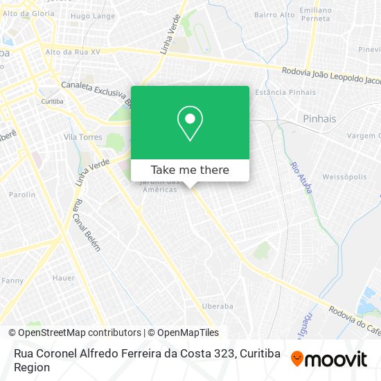 Rua Coronel Alfredo Ferreira da Costa 323 map