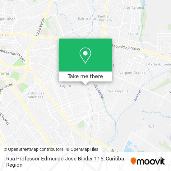 Rua Professor Edmundo José Binder 115 map