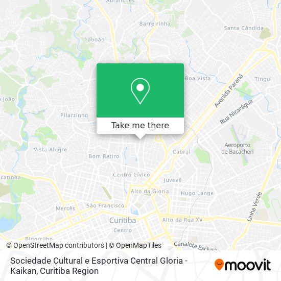 Sociedade Cultural e Esportiva Central Gloria - Kaikan map