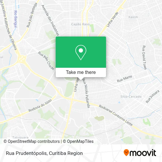 Rua Prudentópolis map