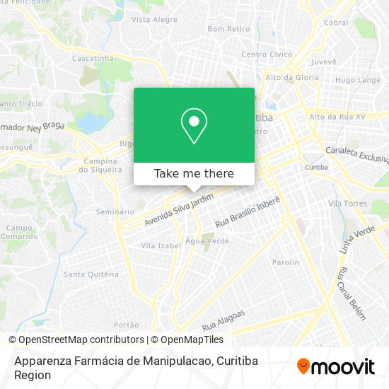 Mapa Apparenza Farmácia de Manipulacao