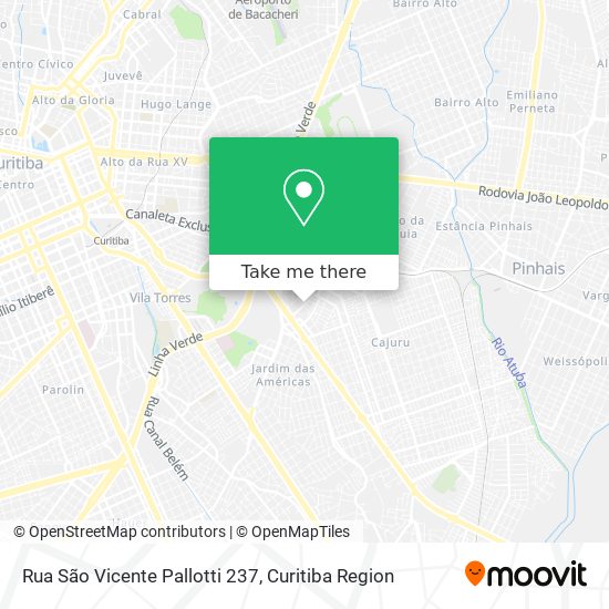 Rua São Vicente Pallotti 237 map