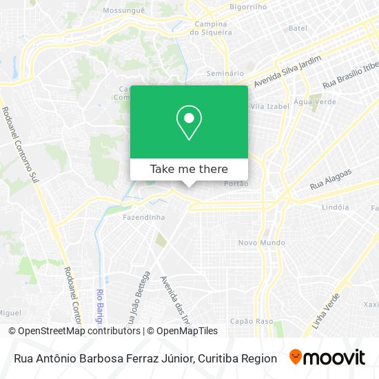 Rua Antônio Barbosa Ferraz Júnior map