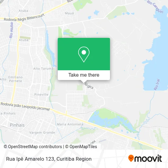 Rua Ipê Amarelo 123 map