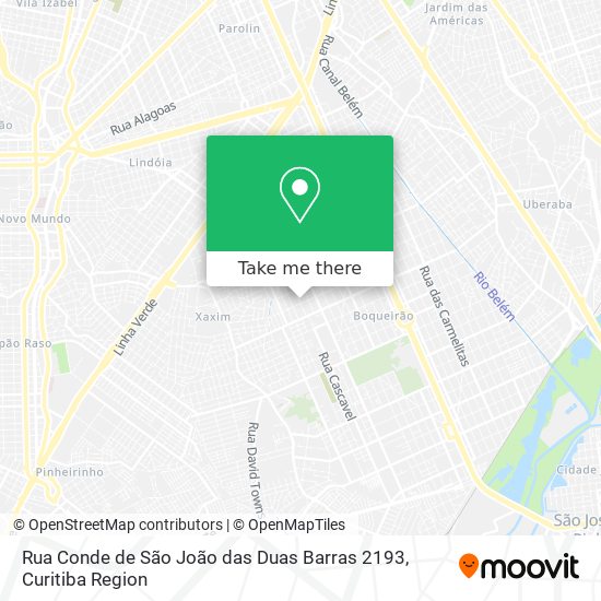 Rua Conde de São João das Duas Barras 2193 map