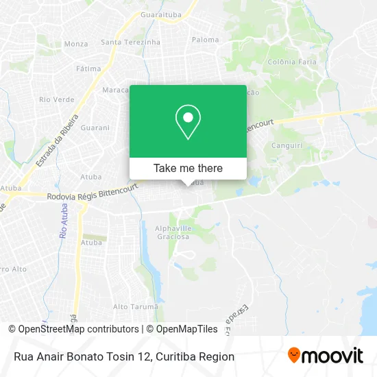 Rua Anair Bonato Tosin 12 map