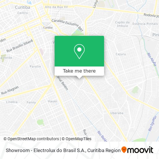 Mapa Showroom - Electrolux do Brasil S.A.