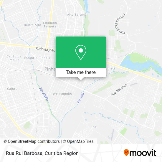 Rua Rui Barbosa map