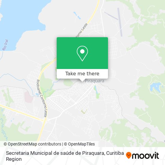 Secretaria Municipal de saúde de Piraquara map