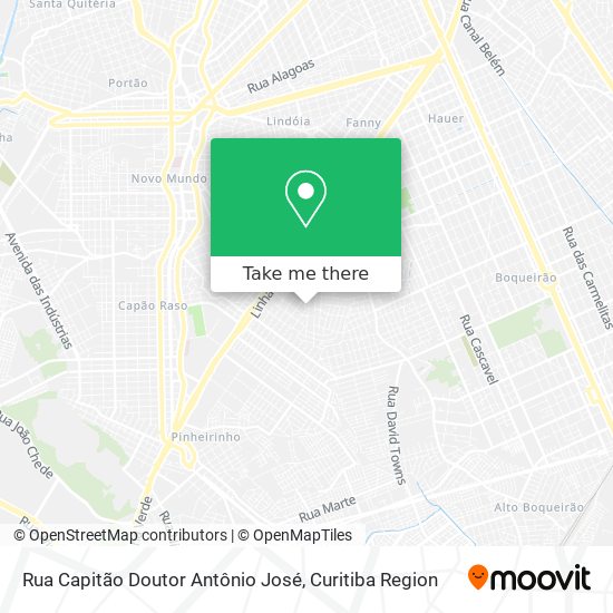 Mapa Rua Capitão Doutor Antônio José