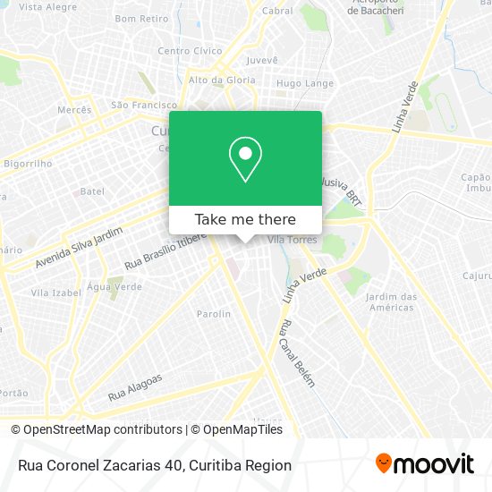 Rua Coronel Zacarias 40 map