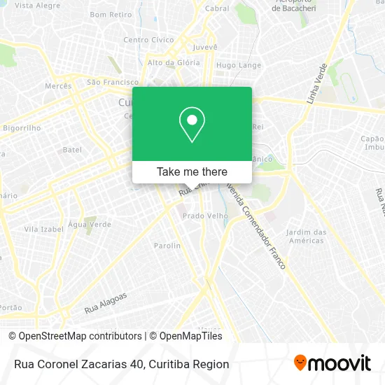 Rua Coronel Zacarias 40 map
