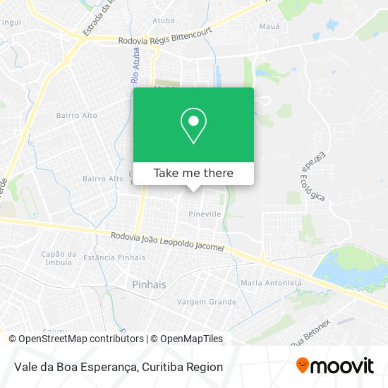 Vale da Boa Esperança map