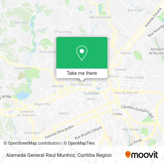 Alameda General Raul Munhoz map