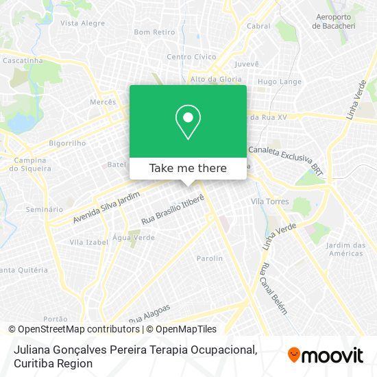 Juliana Gonçalves Pereira Terapia Ocupacional map