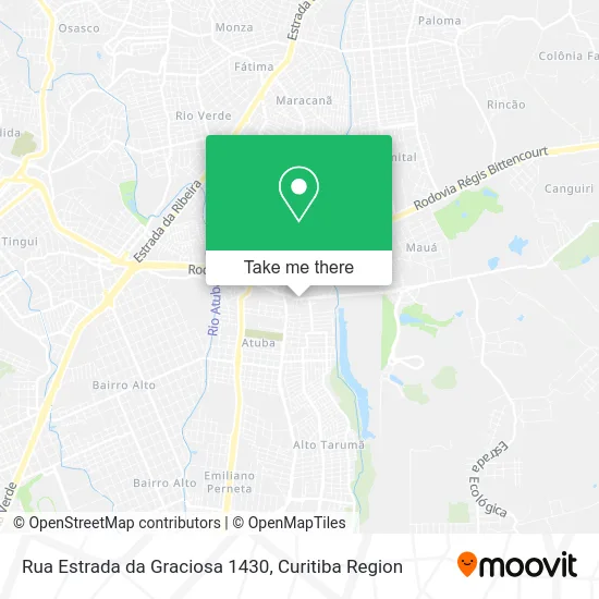 Rua Estrada da Graciosa 1430 map