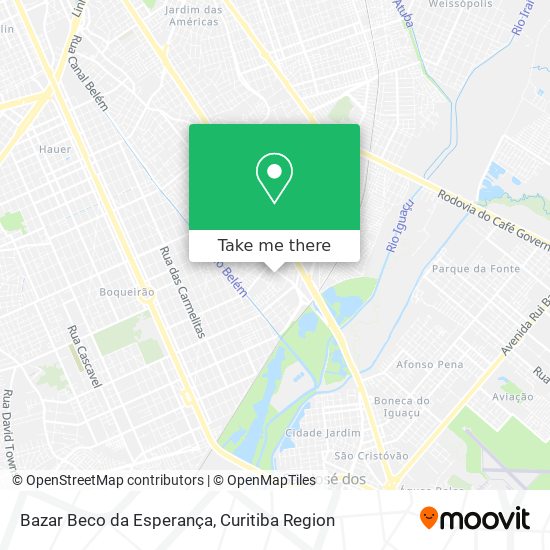 Bazar Beco da Esperança map