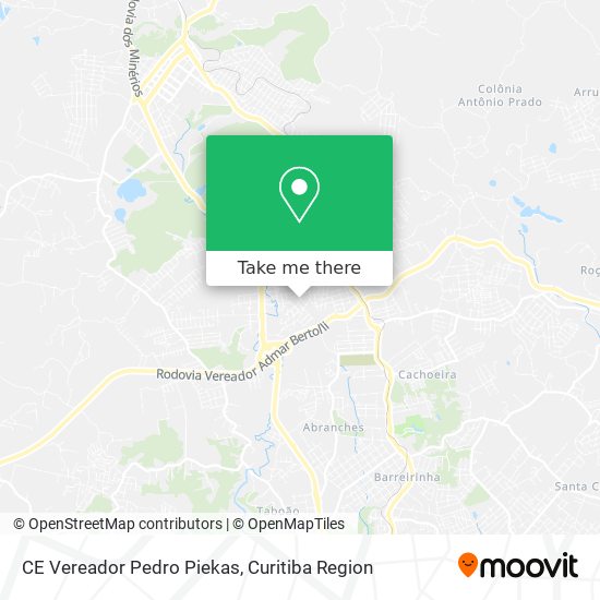 CE Vereador Pedro Piekas map