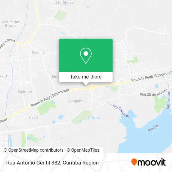 Rua Antônio Gentil 382 map