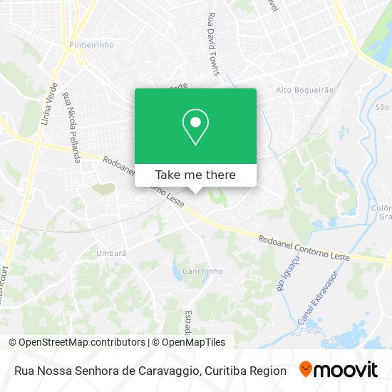 Rua Nossa Senhora de Caravaggio map