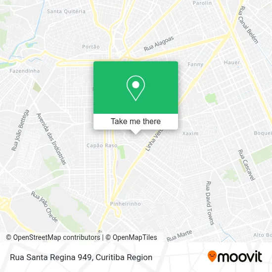 Rua Santa Regina 949 map