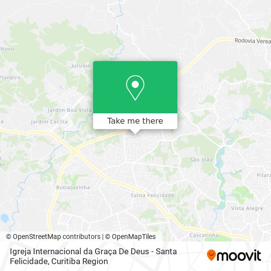 Igreja Internacional da Graça De Deus - Santa Felicidade map