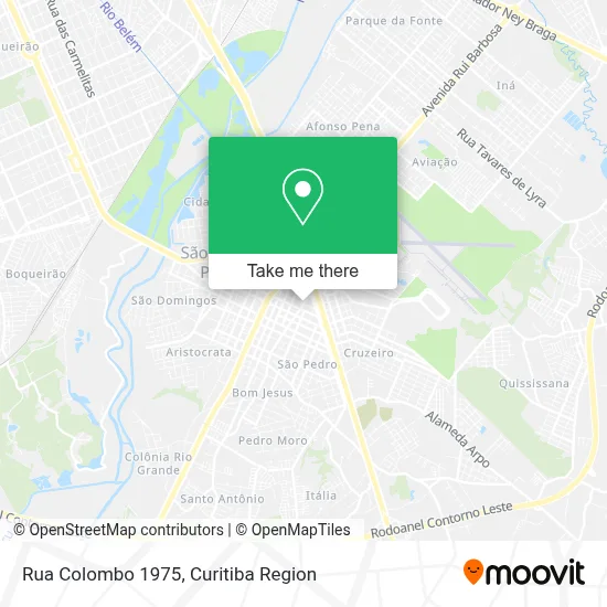 Rua Colombo 1975 map