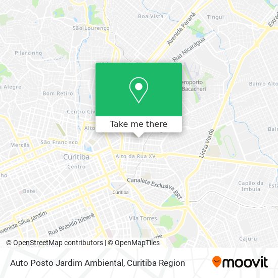 Auto Posto Jardim Ambiental map