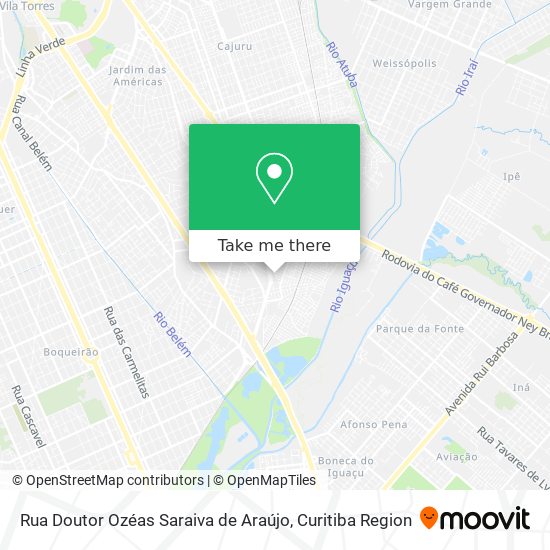 Rua Doutor Ozéas Saraiva de Araújo map