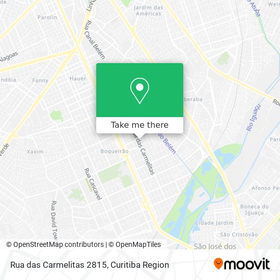 Mapa Rua das Carmelitas 2815