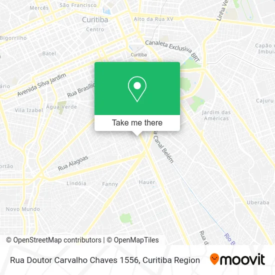 Rua Doutor Carvalho Chaves 1556 map