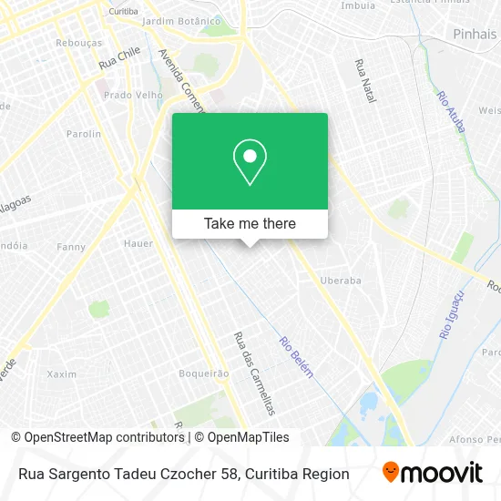 Rua Sargento Tadeu Czocher 58 map