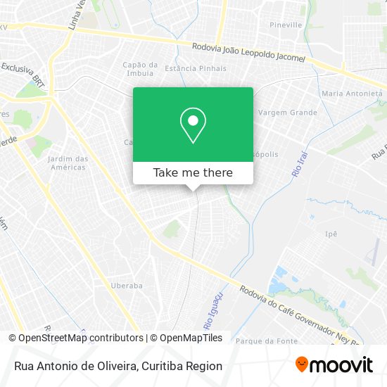 Rua Antonio de Oliveira map