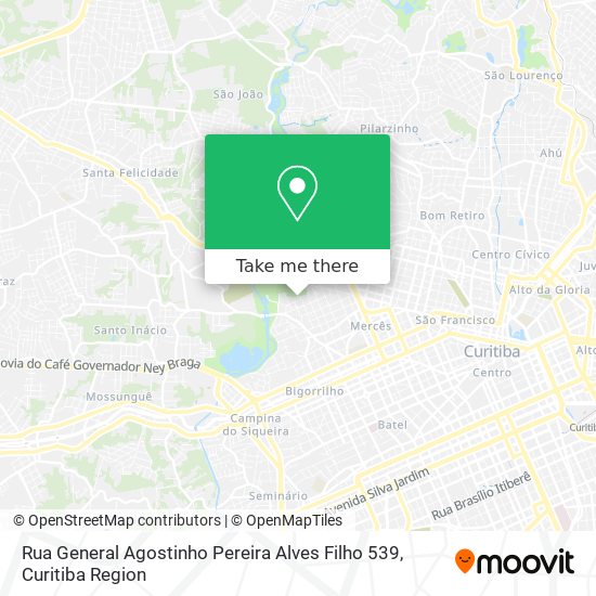 Rua General Agostinho Pereira Alves Filho 539 map