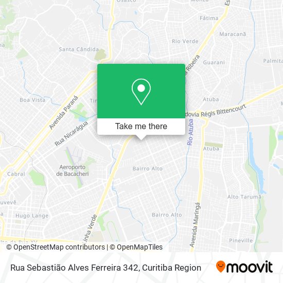 Mapa Rua Sebastião Alves Ferreira 342