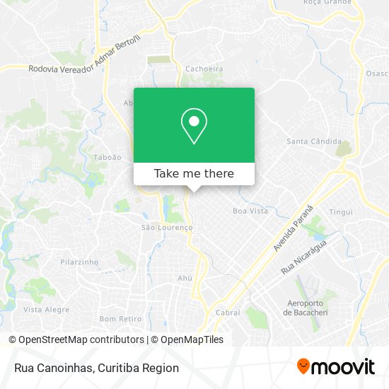 Mapa Rua Canoinhas