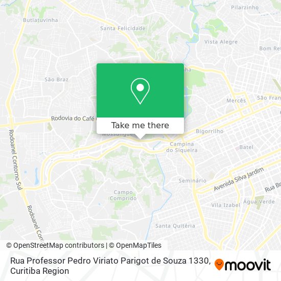 Rua Professor Pedro Viriato Parigot de Souza 1330 map