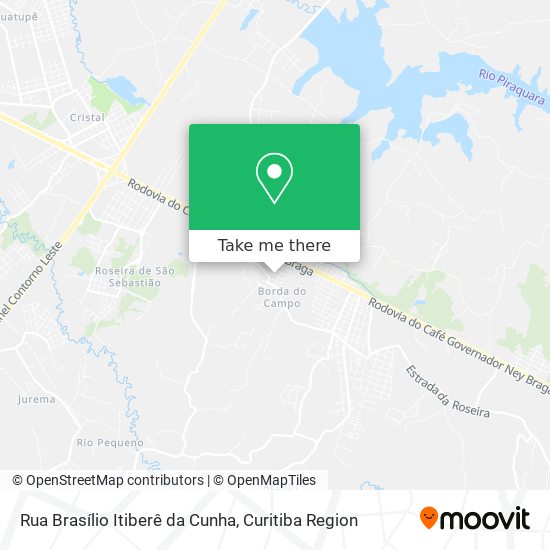 Mapa Rua Brasílio Itiberê da Cunha