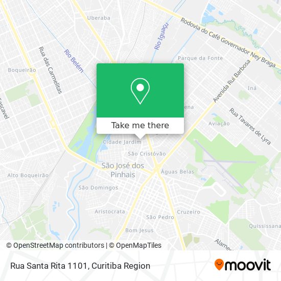 Rua Santa Rita 1101 map