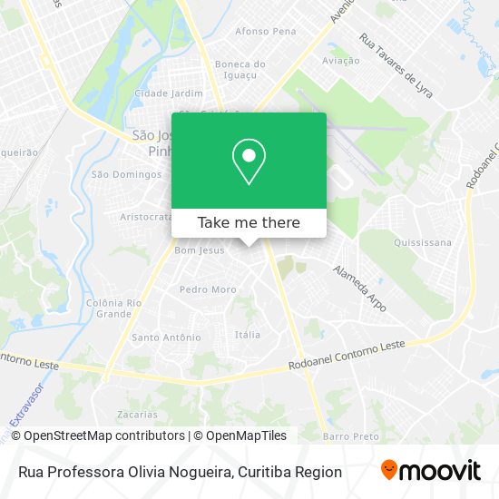 Mapa Rua Professora Olivia Nogueira
