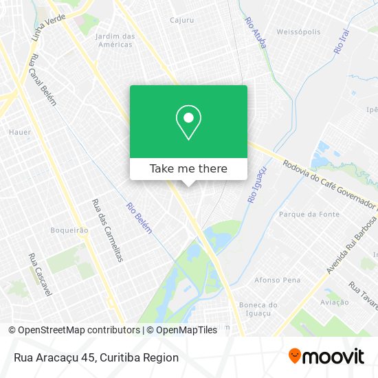 Rua Aracaçu 45 map
