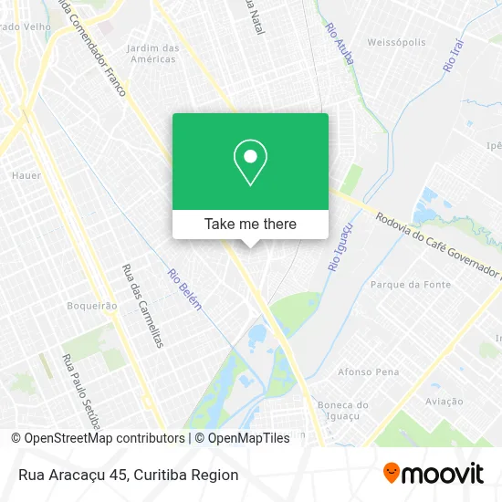 Rua Aracaçu 45 map
