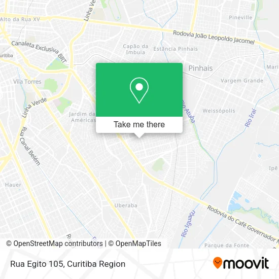 Rua Egito 105 map