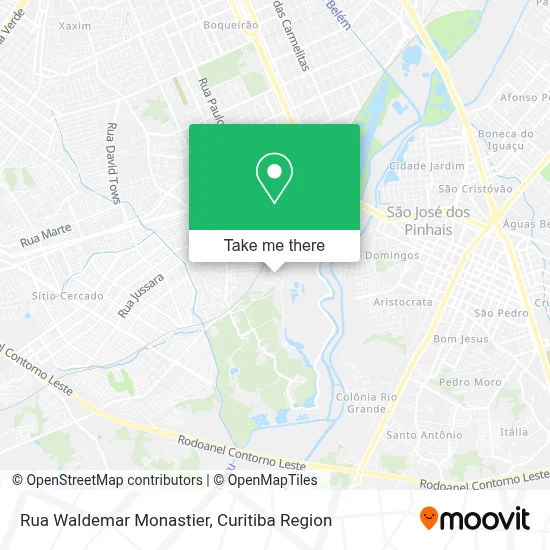 Rua Waldemar Monastier map